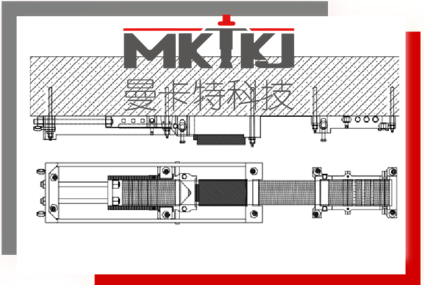 預應力碳布錨具加固系統介紹剖面圖